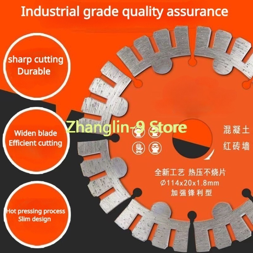 Diameter 114 125 133 156 165 175 Mm Diamond Saw Blade Dry Cutting Disc for Marble Concrete Porcelain Granite Tile Cutting Discs
