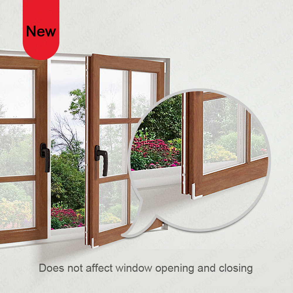 4 Pcs Baby Silicone Safety Window Anti-bump Head Guard Corner Edge Angle Protector Safety Aluminum Steel Child Anti-collision