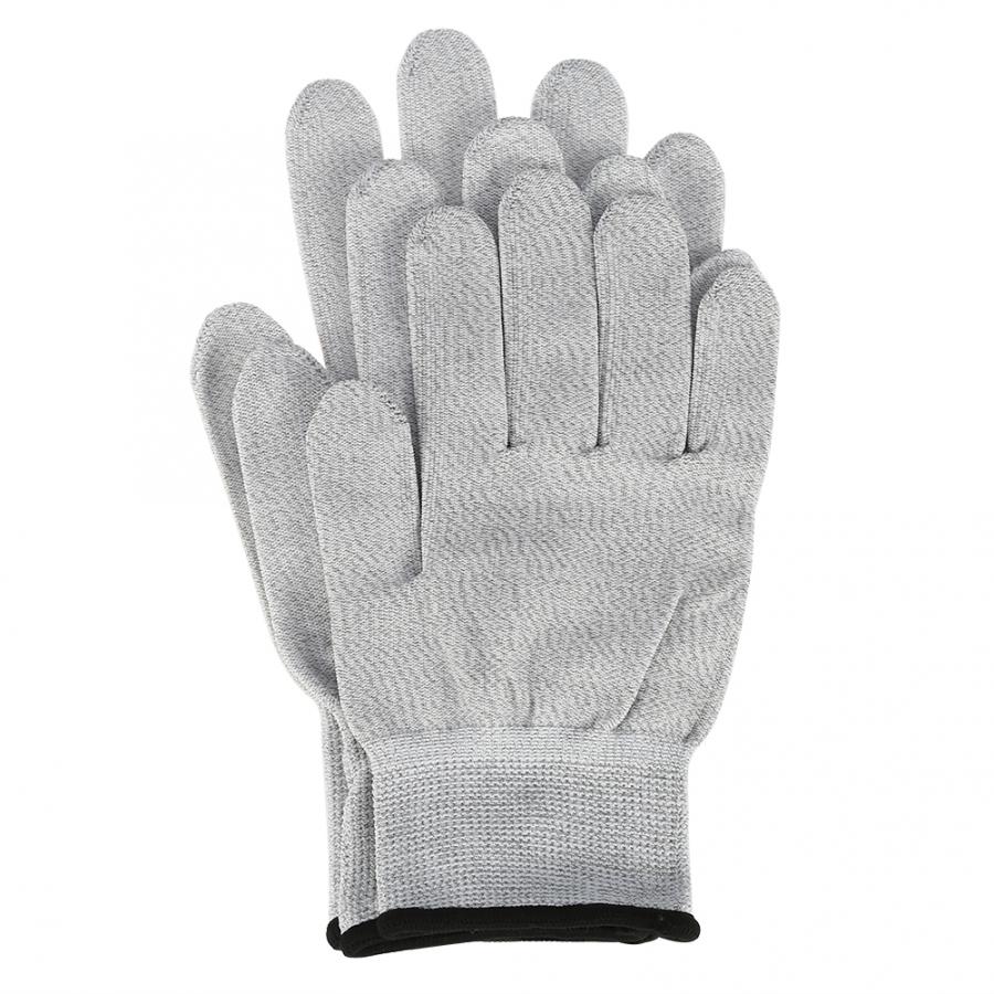 1 paar Massage Elektrode Handschuhe Strom Leitfähige Handschuhe elektro Schock Handschuh Faser Elektro Hand Massage Gesundheit Pflege