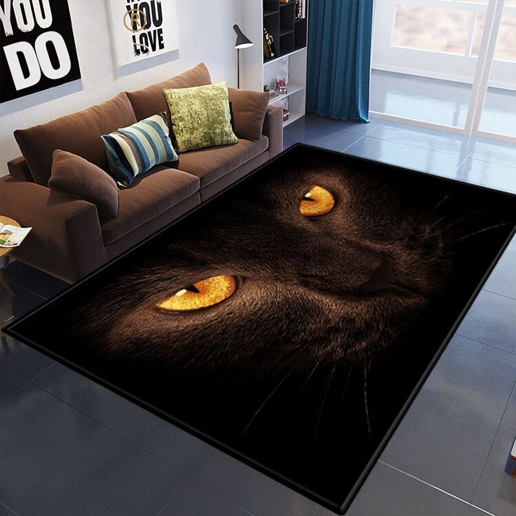 3D Kat Tijger Schedel Tapijt Voor Woonkamer Slaapkamer Thuis Mode Antislip Entree Deur Badkamer Mat Indoor Tapijt Deurmat decor: Rood / 50x80cm