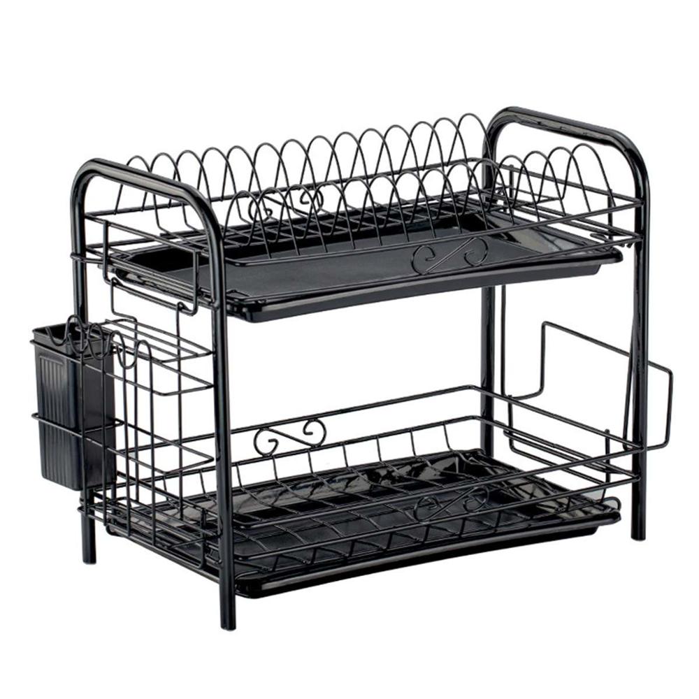 2/3New cuisine égouttoir à vaisselle séchage support étagères assiettes tasse vaisselle bol étagère panier