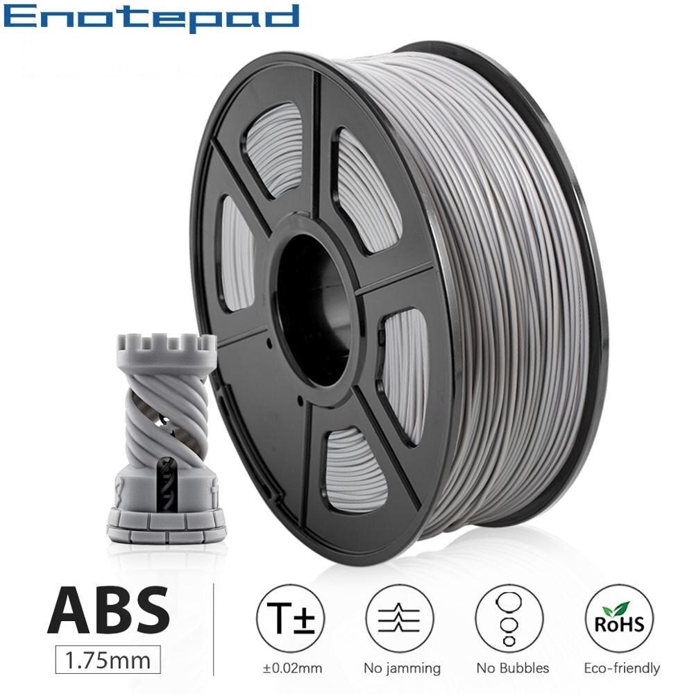 Abs Filament Huid 1Kg 1.75Mm Plastic Spoelen Geen Giftig Materiaal 100% Geen Bellen 3d Doodler Filament Voor creatie Met Fastshipping: ABS-GREY