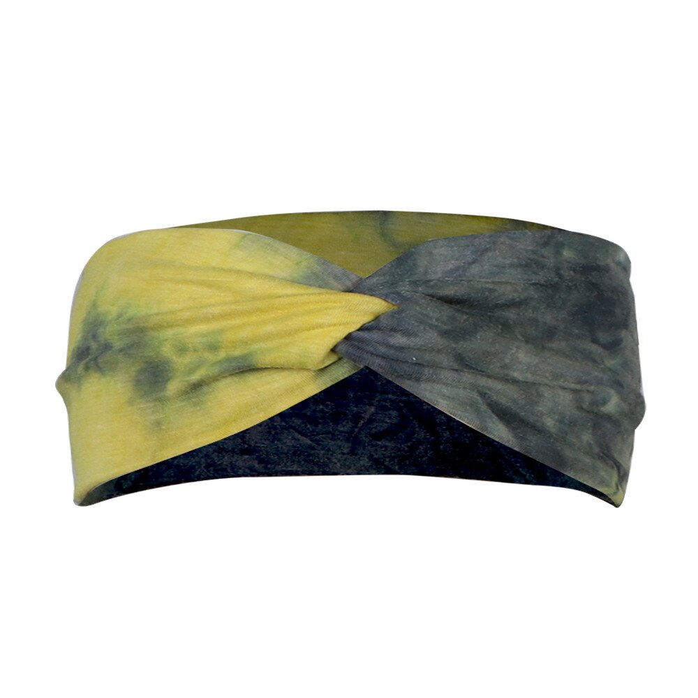 1pc tie dye elastiska huvudskydd cykling yoga sport svett pannband för män kvinnor yoga hår band huvud svett band sport säkerhet