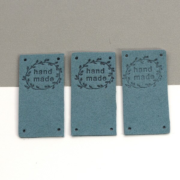 Ręcznie wykonane metka ze skóry wieniec metki dla odzież szyta ręcznie etykiety DIY czapki szalik kosz dodatki robić odzieży 20 sztuk 2.5x5CM: 06