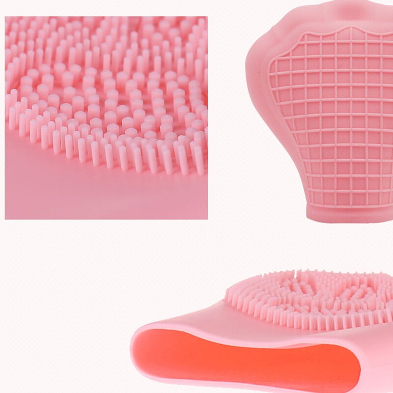 Konijn Kat Klauw Silicagel Schoonmaken Pad Wassen Gezicht Gezichts Exfoliërende Borstel Huid Scrub Cleanser Tool Gezicht Reinigen Borstel Douche