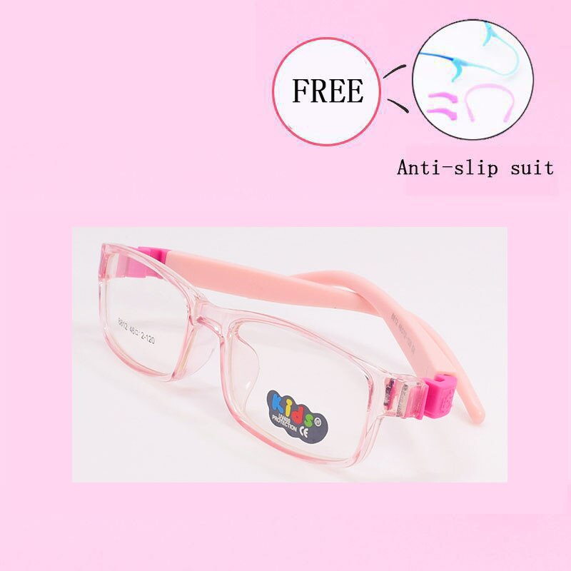 Monturas de gafas ópticas de para niños y niñas monturas de gafas de miopía sin grado montura Unisex 8812-25: C6