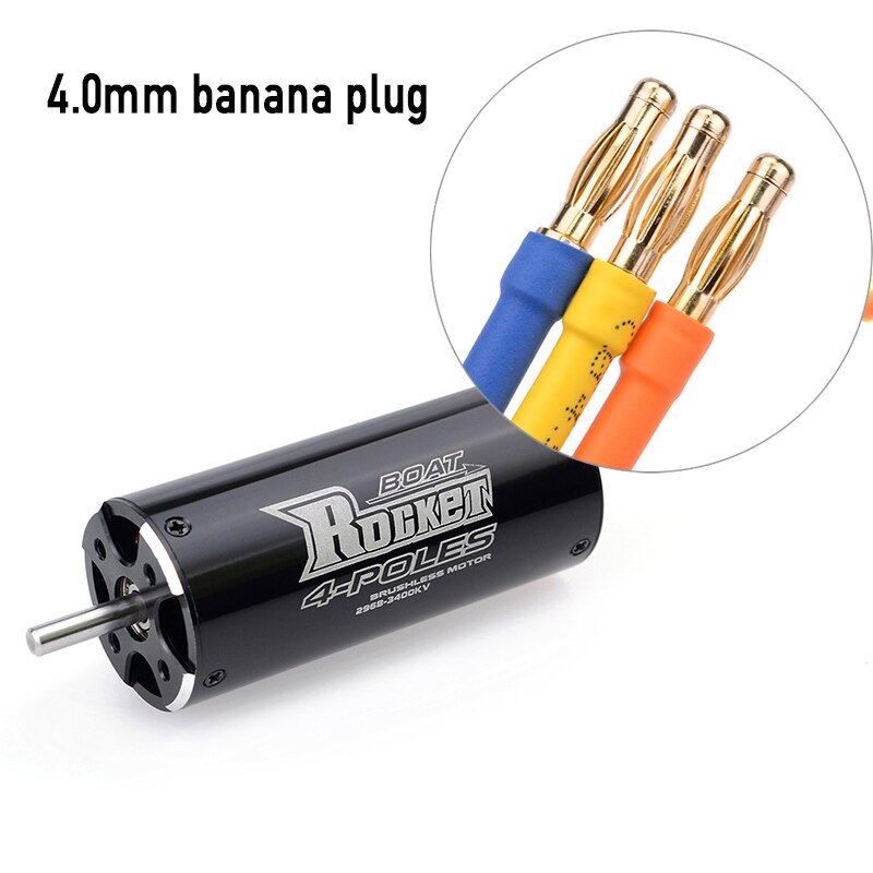 SURPASSHOBBY Rocket 2968 3400KV 3800KV Motor for Traxxas Blast Feilun FT011 FT012 600-800mm RC Boat Car