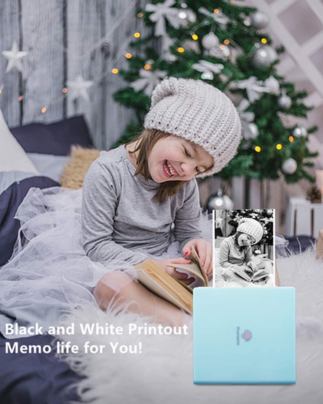 Phomemo M02 Thermal Portable Printer Wirelessly BT 203dpi Photo Label Memo Wrong Question Printing with USB Cable Imprimante