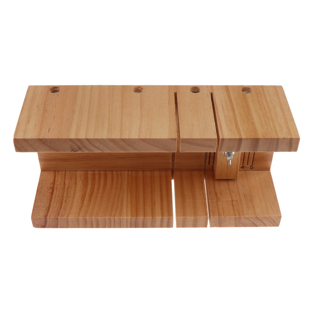 Coupe-Savon En Bois Avec Lame Inox - Trancheuse Savon, Pain, Chocolat, Échelle 0.5-8 Cm, Fabriqué à La Main