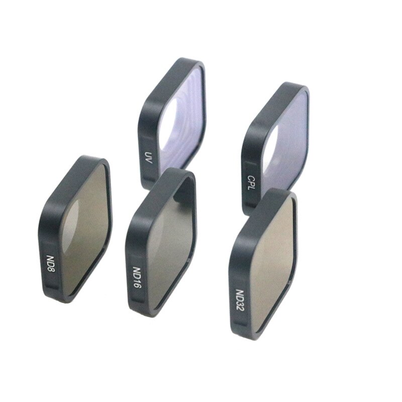 Uv ND8 ND16 ND32 Cpl Lens Filter Set Aluminium Frame Voor Gopro Hero 9 10 Zwart Action Camera Uv nd Cpl Lens Accessoreis: UV CPL ND8 16 32