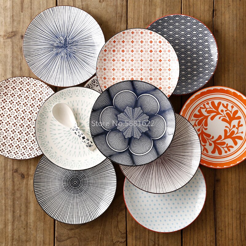 Nordic Creatieve Moderne Minimalistische Onderglazuur Keramische Servies Huishoudelijke 8-Inch Western-Stijl Voedsel En Snack Vlakke Plaat