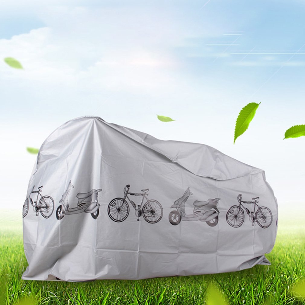 Gray Moto Bike Motorcycle Covers Dust Waterproof Outdoor Indoor Rain Protector Cover Coat For Bicycle Scooter