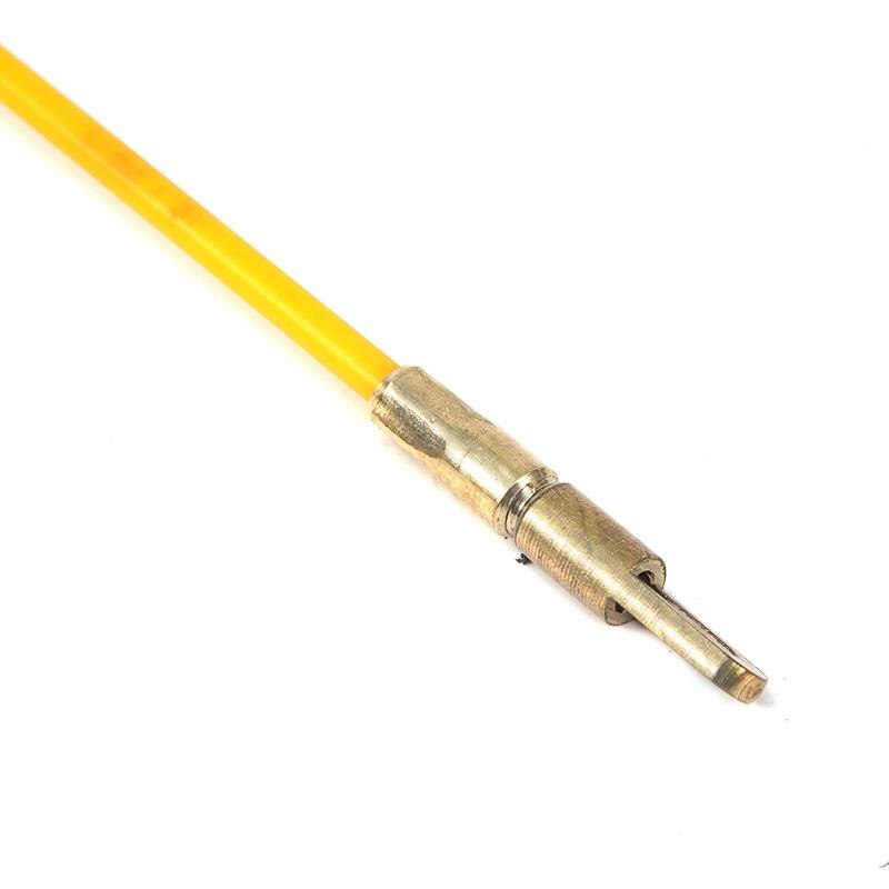 25m/15m/5m glassfiber trykk avtrekker metalltråd kabel kanal elektrisk guide enhet kabel slange rodder fisk teip metalltråd hjelpemiddel holdbar