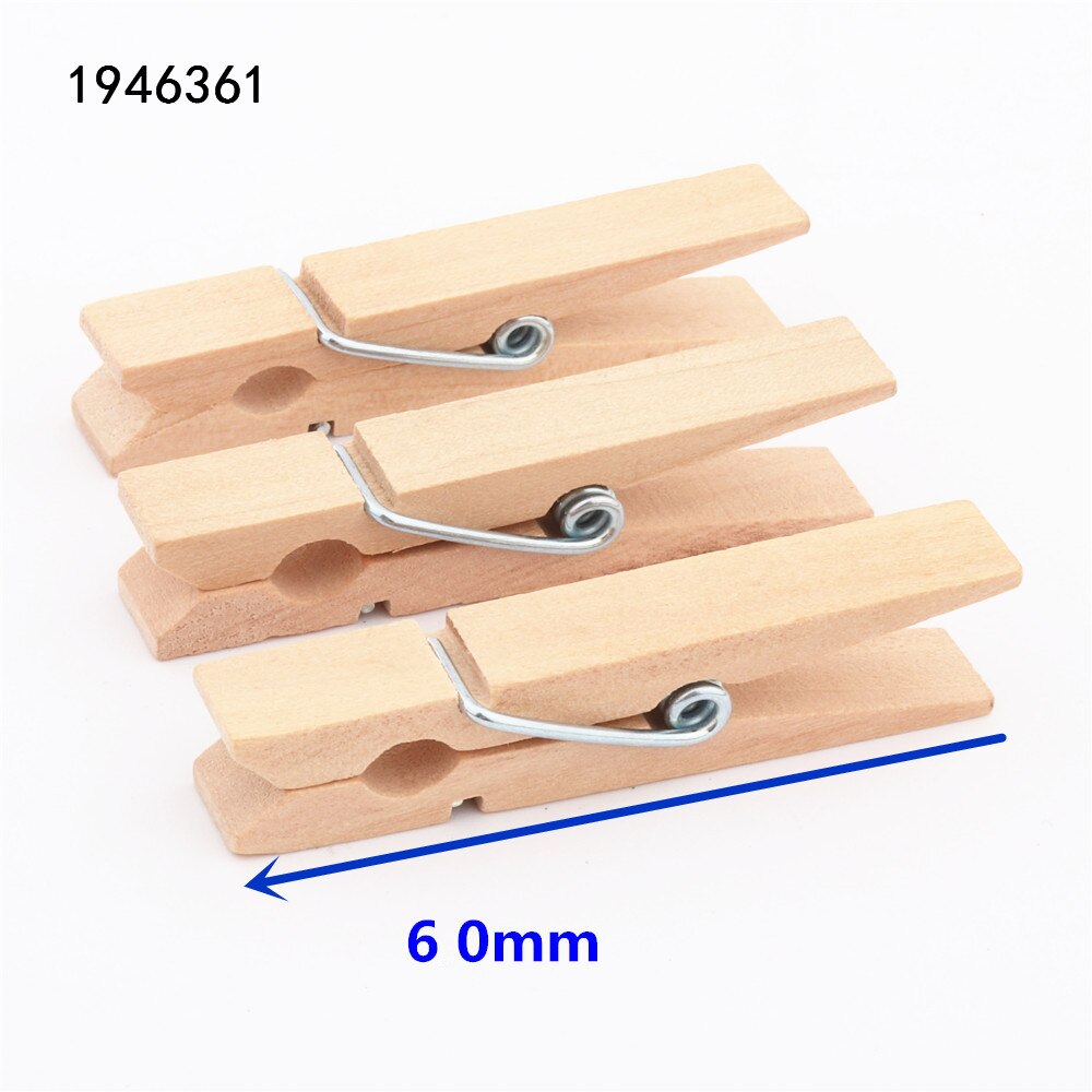 25mm 35mm 45mm 60mm 72mm Protokoll Holz Clips Foto Clips Wäscheklammer Handwerk Dekoration Clips Schule büro Clips: 3Stck 60mm