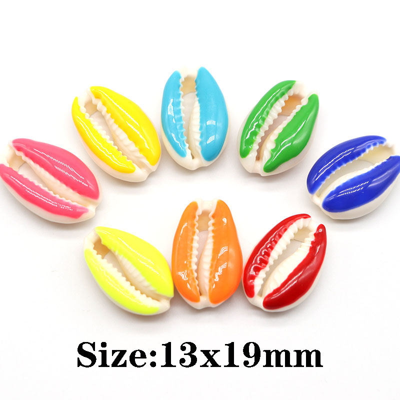 Mooie druipende olie schelp kralen voor sieraden maken DIY armband oorbel ketting 13x19mm kleurrijke schelpen sieraden accessoires: 3mm