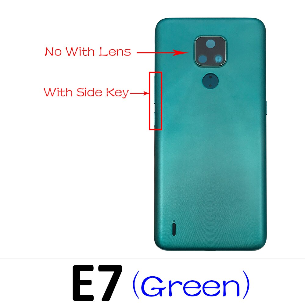 Tylna pokrywa baterii tylna pokrywa szklana dla Motorola Moto One makro Action / G6 Plus / G7 Power / G9 Play / E7 z klejem