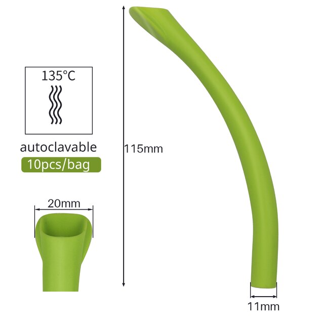 Embouts d&#39;aspiration dentaire forte Autoclavable, embouts d&#39;évacuation en bec de canard, Tube d&#39;aspiration de salive, matériel dentaire, 10 pièces: F