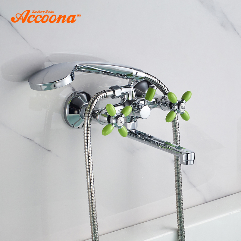 Accoona Schlecht Badewanne Wasserhahn Mischbatterie Mit Hand Spritzgerät Dusche Kopf Schlecht Wasserhähne Bunte Badezimmer Badewanne Armaturen A6482