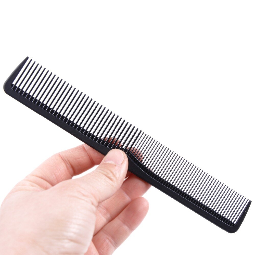 1PC dientes negro de plástico ABS de , resistente al calor, gran diente ancho peine desenredar Dientes anchos peluquería peine