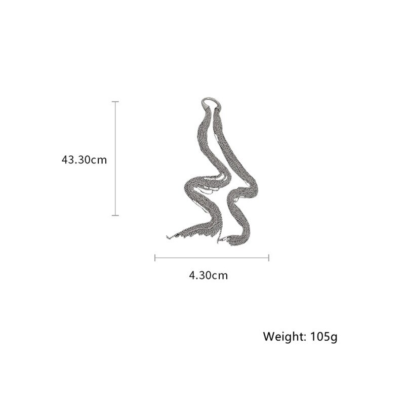 FYUAN Mode Zilveren Kleur Ketting Haarspelden Vrouwen Gevlochten Hoofdband Lange Kwast DIY Hairwear Accessoires Statement Sieraden