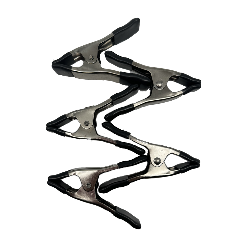 5PCS 4 Inch Steel Metal Spring Clamps 4" Clip Max Jaw Opening 20cm Large Super Heavy Duty spring clamp for diy woodworking