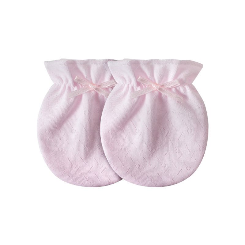 Baby Anti Krabben Handschoenen Pasgeboren Bescherming Gezicht Katoen Scratch Wanten: 2