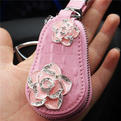 Bolsa borboleta com strass feminina, bolsa para chaves de carro rosa preto escolher 2019 moda coreana: pink flower