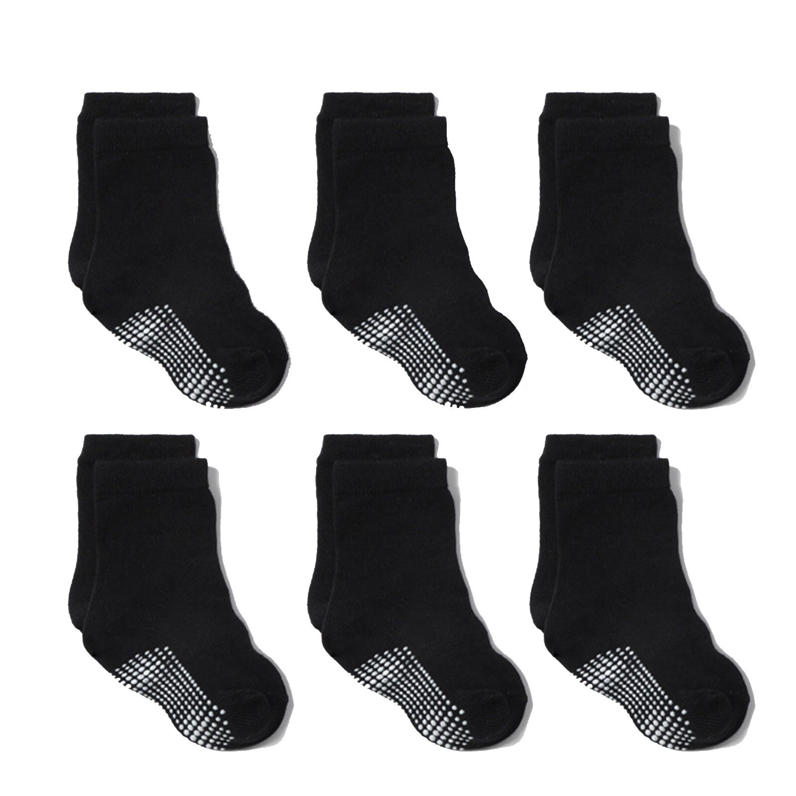 6 Paare/los Baumwolle freundlicher Anti-Unterhose Stiefel Socken Für Jungen Mädchen niedrig schneiden Boden freundlicher Socke Mit Gummi griffe vier Saison 0 zu 6 Y