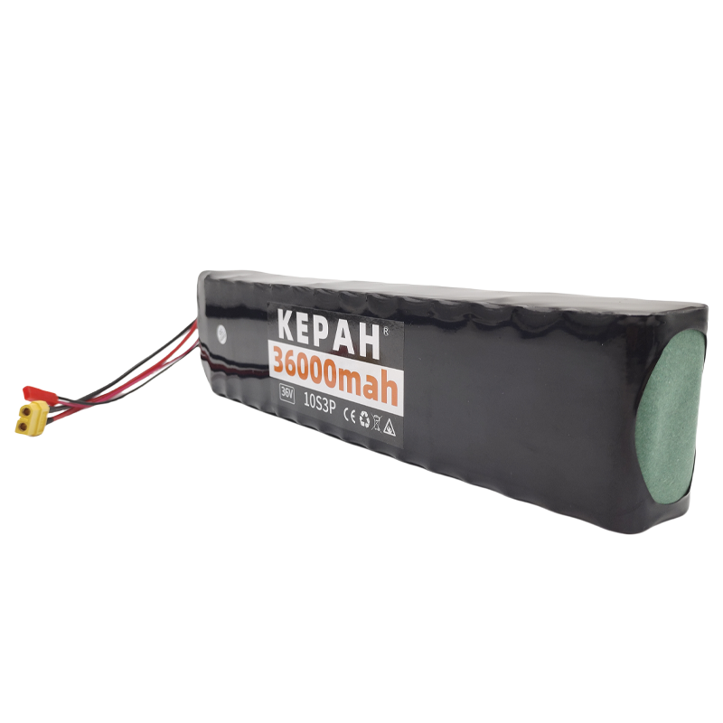 Akumulator litowy 36 V 36 Ah 18650 10S3P 500 W Zmodyfikowany akumulator do skutera elektrycznego 36 V z BMS, SYP XT60 JST