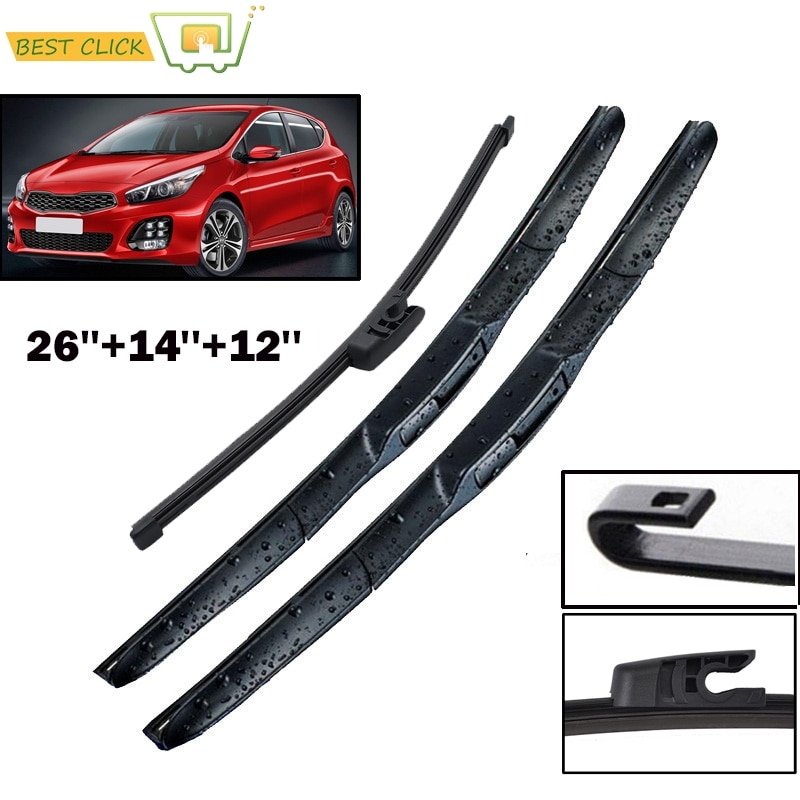 Misima Windshield Windscreen Wiper Blades For Kia Ceed Cee'D Front Rear Window Wiper Blade Accessories