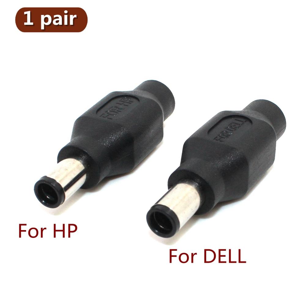 1 Paar 7.4X5.0 Mm Dc Male Naar 5.5X2.1 Mm Dc Female Power Plug Adapter Connector Met chip Voor Dell Voor Hp