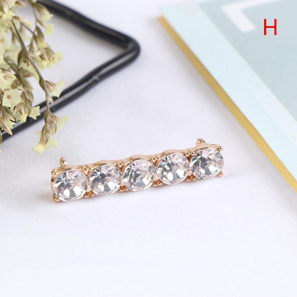 1 pièces belle belle pince brillante perles lacets décoration blanc perle chaussures accessoires femmes chaussures accessoire décoratif: H