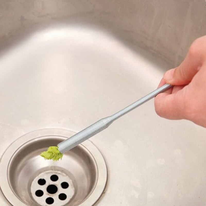 Thuis Riool Reiniging Buigbare Sink Tub Wc Bagger Pijp Snake Borstel Gereedschap