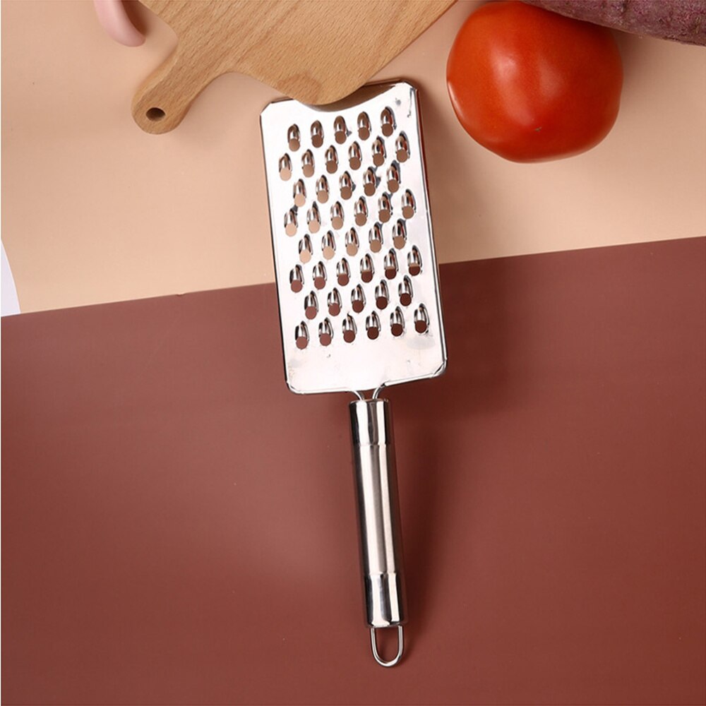 Kitchen Silver Multifunctional Grater Stainless Steel Radish and Potato Scraper