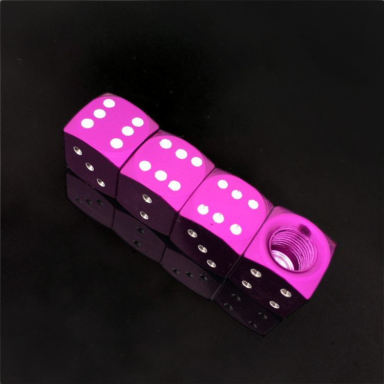 4 stk sykkeldekk luftventilhette terningdekk dekkventilhetter auto terninger bil aluminium hjulstamme tilbehør