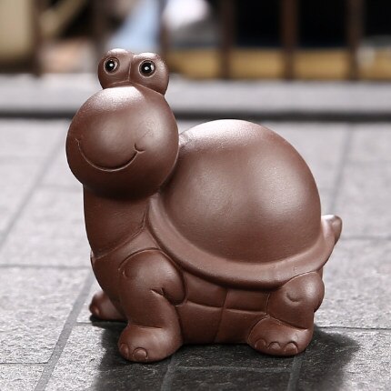NEWYEARNEW 1 stück Maskottchen von Tee Haustier Zubehör lila lehm Heimat Dekoration Glück Einrichtungs Artikel: E