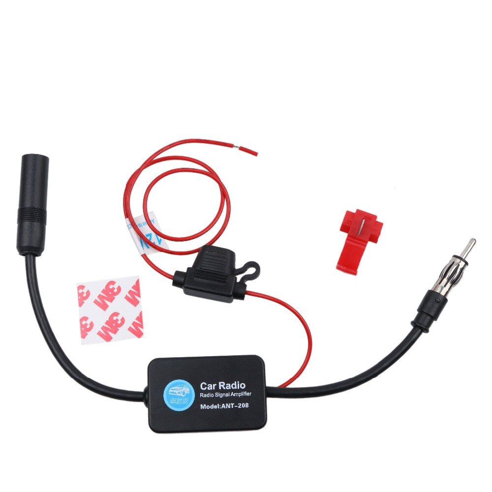 Antena aérea Universal para coche, amplificador de señal de Radio de automóvil ANT-208, antena FM/AM, soporte para parabrisas