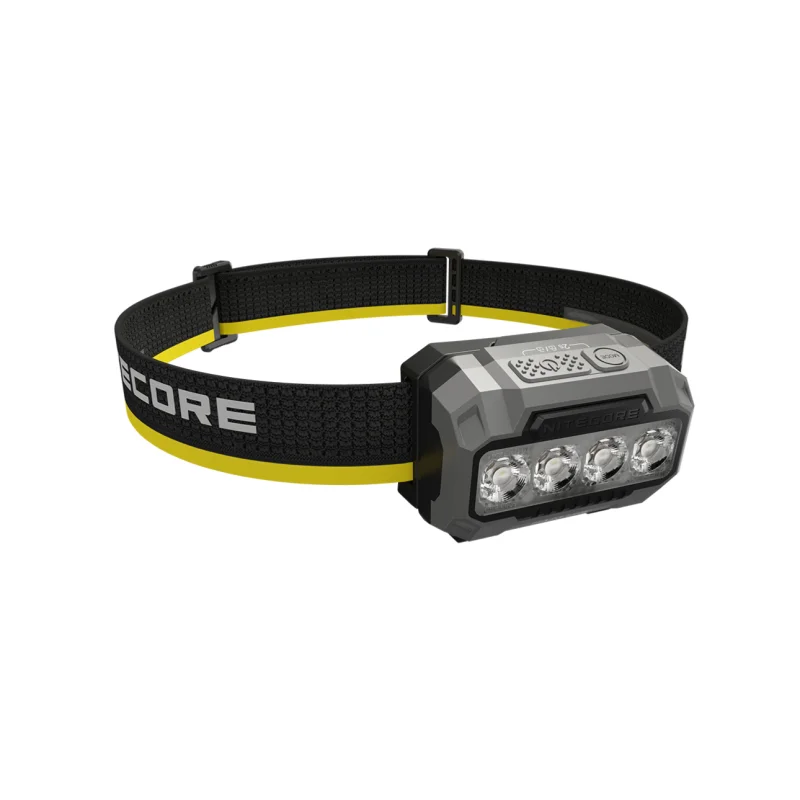 Nitecore  ha23 uhe campinghodelykt 600 lumen 3 fargetemperaturer inkludert 3* aaa-batterier lett vanntett hodelykt: Blå