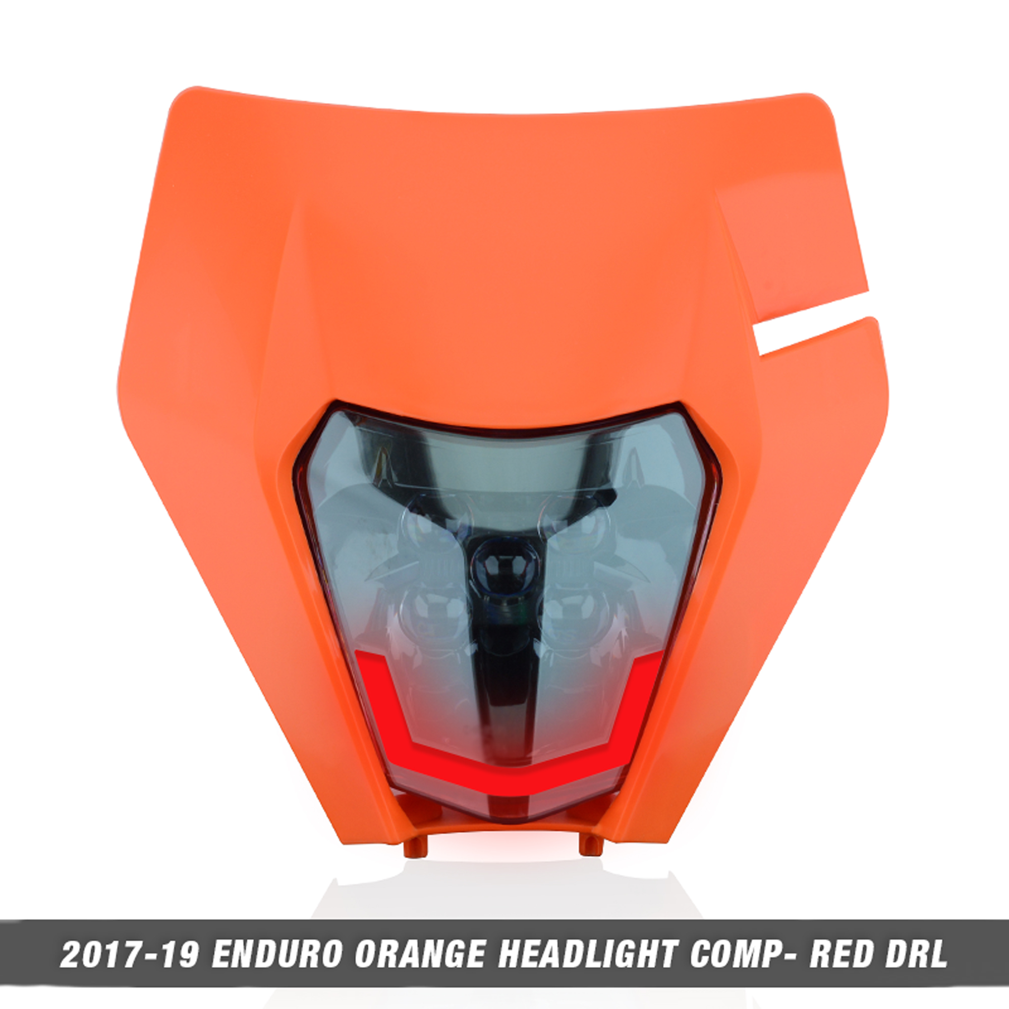Powerzone faro LED para motocicleta para KTM EXC XC SX MX 125 250 300 450 supermoto faro Universal: Beige