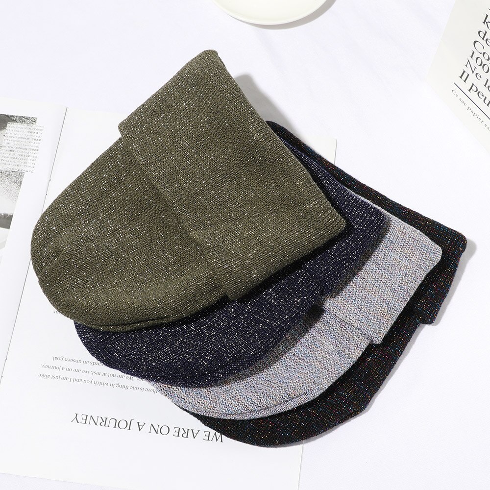 Kapelusz dla obu płci z miękkiej dzianiny czapka zimowa ciepła czapeczka damska biodro-chmiel jednokolorowe klasyczne modne bawełniane czapki robione na drutach