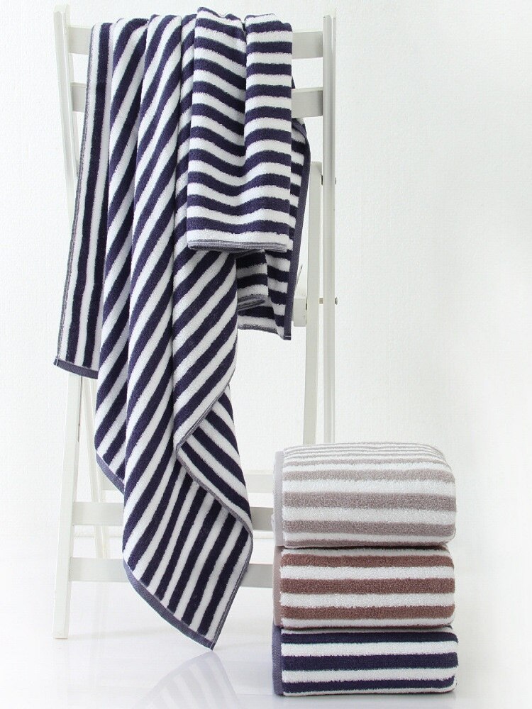 Paski duże frotte bawełniane ręczniki kąpielowe dla dorosłych człowiek podróży ręcznik plażowy ręczniki strąk prysznic łazienka Recznik Kapielowy serwetka Bain
