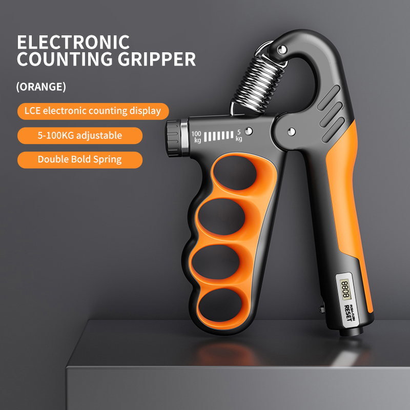 Grip Strengthener Gym Training Hand Exerciser Einstellbar 5-100 KG Fitness Unisex Finger Rehabilitation Training Hand Grip pesas: Beige
