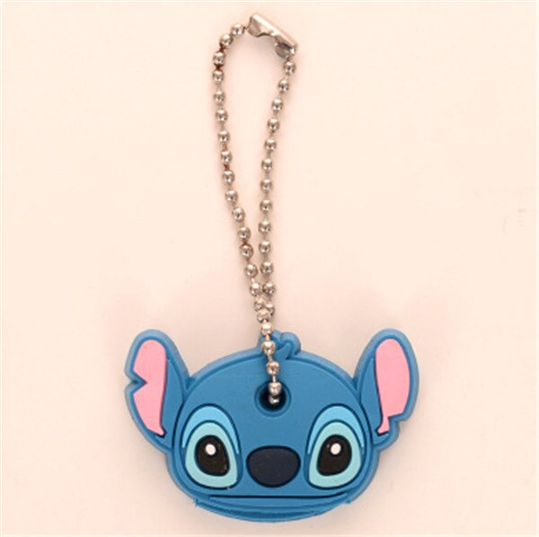 1PC Key Top Cover Cap Topper Keyring Cute Animal Multi Color Soft Plastic Key Cover for House Room Box Keys: 8