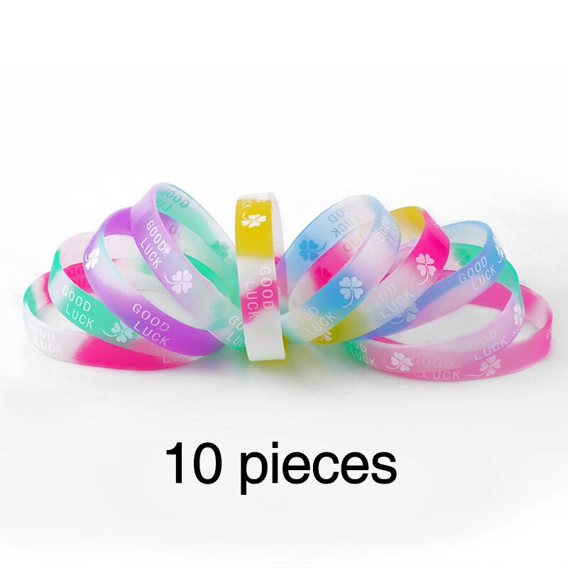 10 pçs/lote nova moda jesus pulseiras de silicone pulseiras doces cor coração esporte pulseira de borracha jóias presentes brtc37: c36