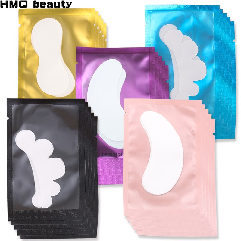 200Pairs Wimper Extension Papier Patches Hydrogel Gel Pads Pluizende Geënt Valse Wimpers Benodigdheden Make Gereedschap