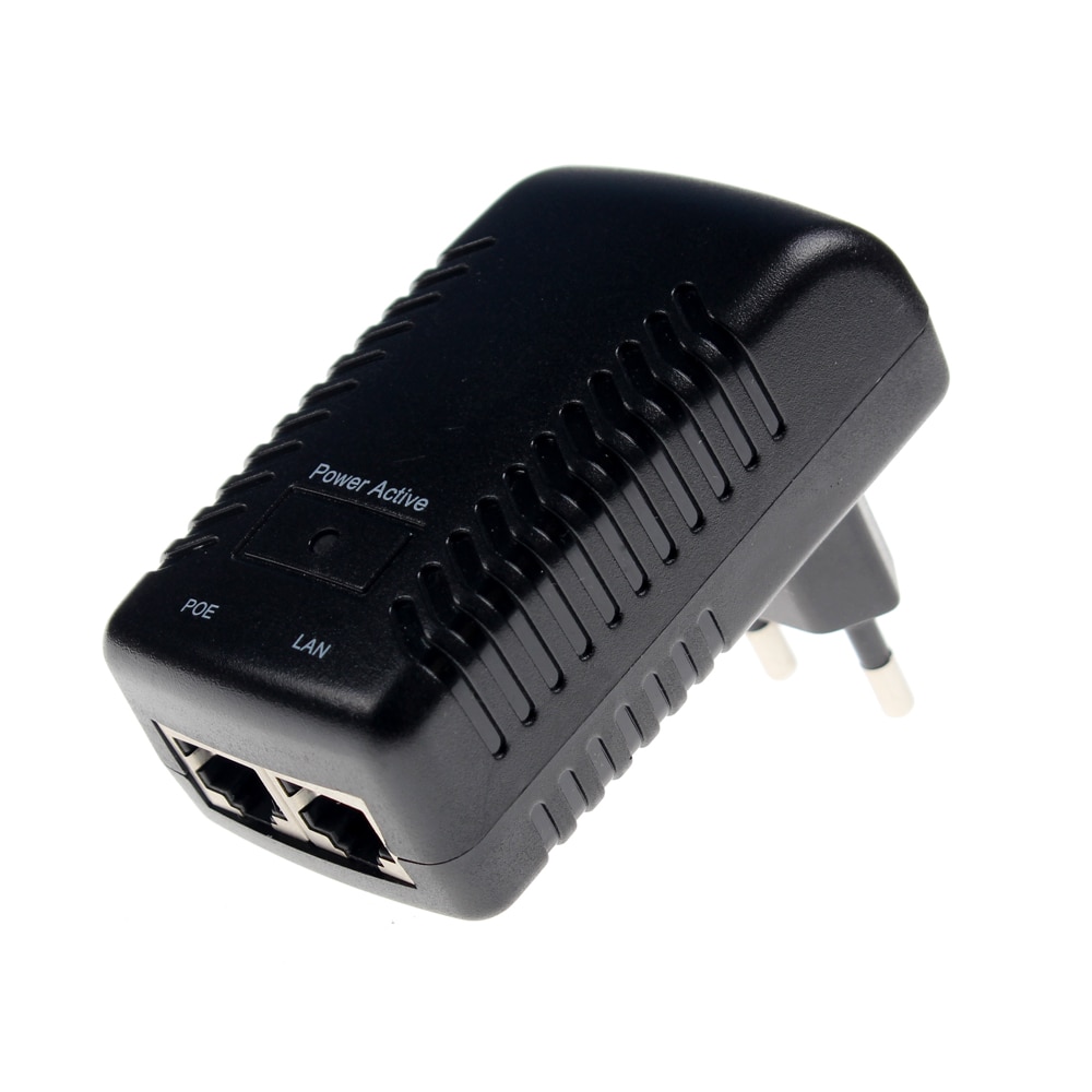 Valvonta cctv turvallisuus 48v 0.5a 24w poe seinäpistoke poe injektori ethernet-sovitin ip kamera puhelin poe virtalähde us eu pistoke