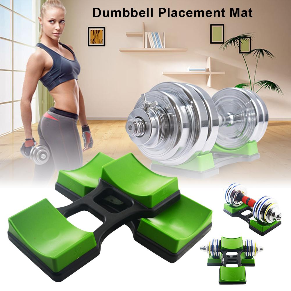 1 paire haltère de levage de poids support haltère Placement cadre support Protection au sol Fitness dispositif d'entraînement pour le ménage