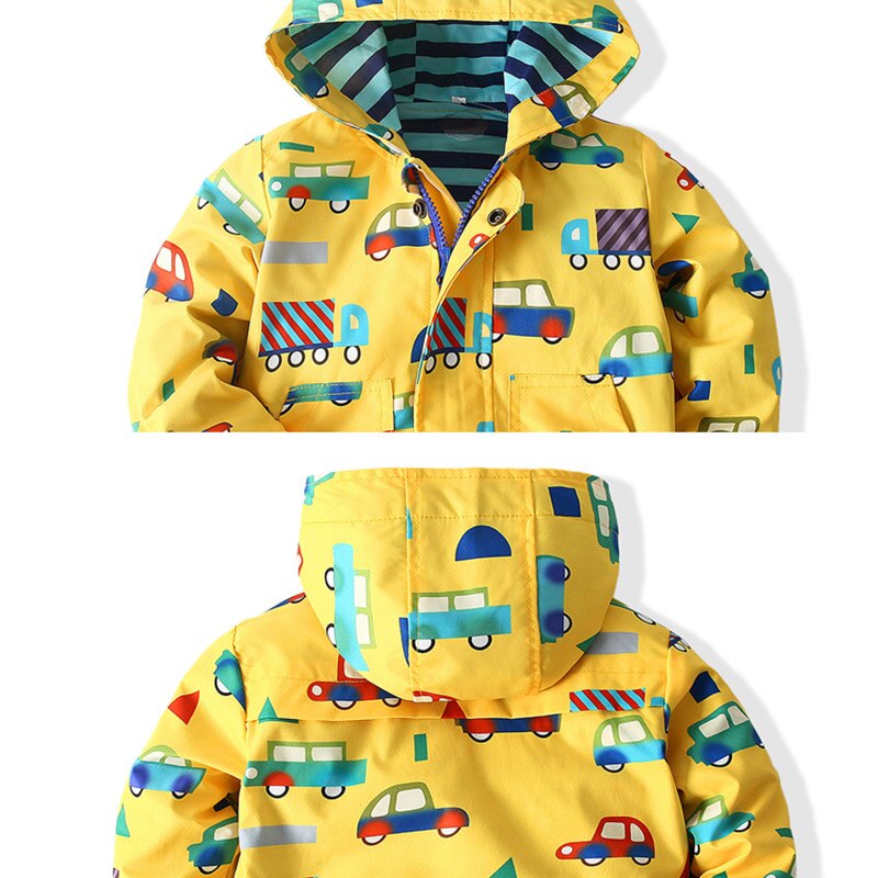 Kinderen Cartoon Jas Voorjaar Kids Jas Voor Jongens Baby Boy Auto Jas Baby Kleding Casual Baby Kleding 1-6 Jaar