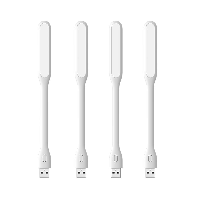 Xiaomi LED Light ZMI USB LED Lamp Adjustable 5V 1.2W Energy-saving LED Lamp for Power Bank Laptop Notebook Bendable Lamp Body: 4PC