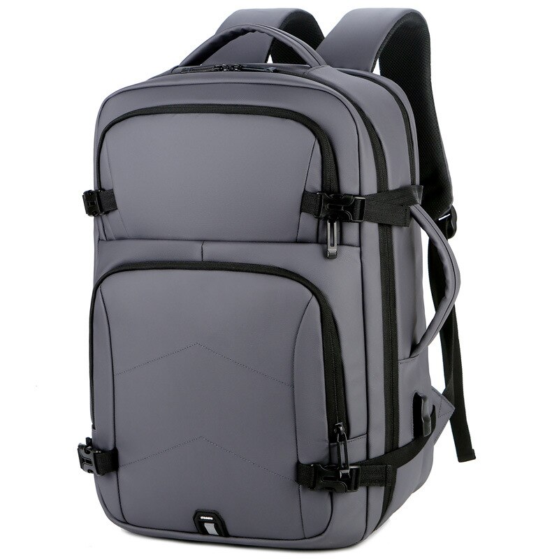 Multifunktions 15,6 zoll Laptop Wasserdichte USB Männer Rucksack Für Männer Tasche Schule Männlichen Notizbuch Anti Diebstahl Reise Rucksack Pack: grau